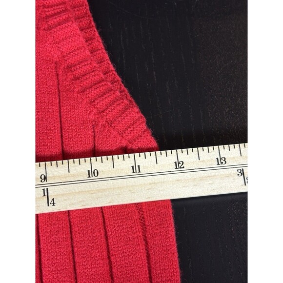 Elliatt Pomodoro Sleeveless Sweater Dress Red Medium Turtleneck Ruffle Hem - Picture 7 of 11